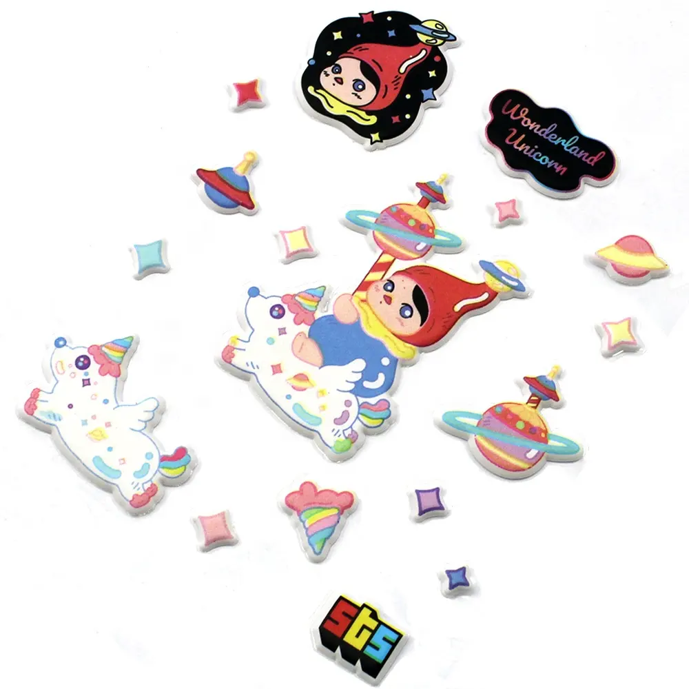 Custom Printing Leuke Zelfklevende Kinderen Diy Eva Foam Stickers Voor Kids Christmas Gift Beloning Speelgoed