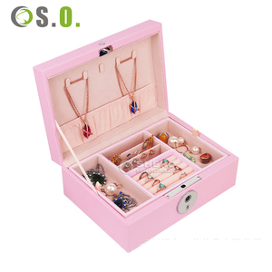 Custom Logo PU Leather Finger unlock jewelry <b>box</b> <b>Ring</b> <b>Box</b> Earring Bracelet Necklace Luxury Mirror Jewelry <b>Box</b> Packaging - Product Image 4