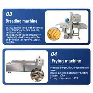 Meat Pie Making Machine Chicken Nugget Production Line CXJ100