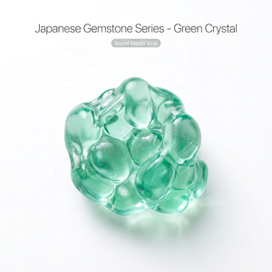 Japanese Handmade Green <b>Crystal</b> <b>Ball</b> Squishy Maltose Slow Rebound TPR Soft Vent Toy Stress Relief Squeeze Toy for Kids - Product Image 1