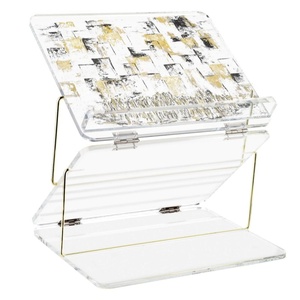 Custom Judaica Foldable Leatherette Lucite Shtender Jewish Prayer Book <strong>Stand</strong> - Product Image 6