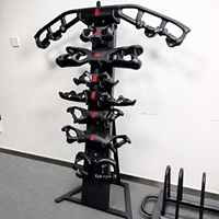 VIGFIT Barra de Poleas de Alta Calidad para Gimnasio y Ejercicio, con Agarres Magnéticos, Barra Multifuncional, Set de 8 Piezas