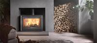 Cheminée en bois de style artistique personnalisée pour l'intérieur de la villa, cheminée en acier au carbone de haute qualité