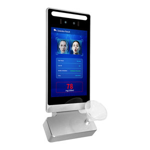 Dispositif de pointage TIMY avec reconnaissance faciale, contrôle d'accès, test de température et d'alcoolémie, comptage de personnes, réseau Wi-Fi et éthylotest - Product Image 1