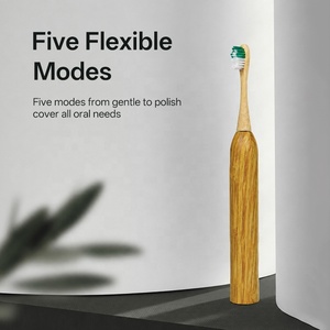Nuevo Diseño, Cepillo de Dientes Eléctrico Recargable con Cabezales de Bambú para Adultos, Uso Doméstico, Larga Duración de la Batería - Product Image 4