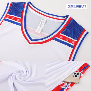 ชุดกีฬาระบายอากาศสำหรับผู้ชายกางเกงขาสั้นบาสเก็ตบอล unirorm สำหรับผู้ใหญ่เสื้อบาสเก็ตบอล - Product Image 5