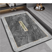 40*60CM Tapis antidérapant doux absorbant la boue de diatomée Tapis de salle de bain