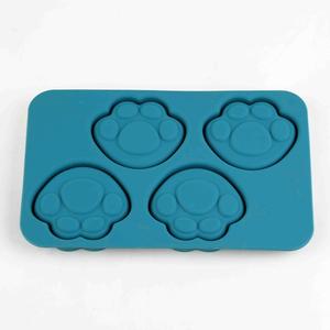 Molde de Silicona con Forma de Pata de Gato, 4 Compartimentos Rectangulares, para Chocolate, Repostería, Hielo, Utensilios de Cocina, Reutilizable, Apto para Horno - Product Image 2