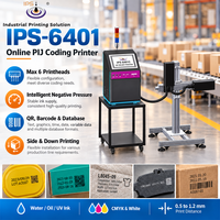 Imprimante UV industrielle IPS-6401, machine d'impression UV pour plastique, papier, métal, bois, imprimante de codes de date, 32,4 mm, 300 DPI
