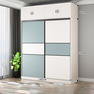 <span class=keywords><strong>Armarios</strong></span> Modernos Económicos, Armario Ligero para Dormitorio, Ancho 1.4m, Armario Portátil, Armario Deslizante, Armario para Dormitorio - Product Image 1