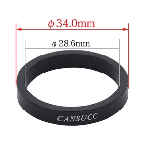 4+1pcs Spacer Kit 34/28.6mm Aluminum Spacer Bicycle <strong>Headset</strong> Washer Raise Handlebar Aluminum Bike Fork Washer Stem Spacers - Product Image 2