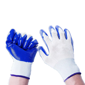 TIKTOK <span class=keywords><strong>Amazon</strong></span> Offres Spéciales caoutchouc main protection ferme poignée froissé latex enduit gants de travail coton sécurité jardin gants homme - Product Image 1