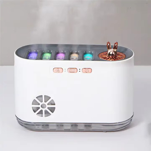 Diffuseur d'huiles essentielles à grande capacité 700 ml, humidificateur à cinq têtes, ultrasonique, lumière colorée, diffuseur de musique mobile - Product Image 4
