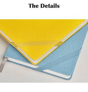 Agenda A5 en cuir PU rigide, avec clip pour stylo intégré et papier ligné épais - Product Image 5
