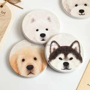 แผ่นรองแก้วดินไดอะตอมเมียร์ลายสัตว์ ผลิตด้วยเครื่องจักร เป็นมิตรกับสิ่งแวดล้อม และดูดซับน้ำได้ดี ปกป้องโต๊ะ - Product Image 6