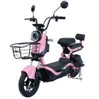 Nouveau Scooter Électrique de Chine Type 2 Places 48V 350W, Vélo de Ville Électrique, Vélo Électrique avec Batterie