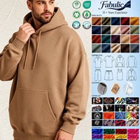 Sweat à capuche unisexe en molleton français 100% coton, poids lourd 380 GSM, streetwear, impression de logo personnalisé pour hommes et femmes