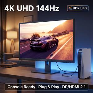จอภาพ 32 นิ้ว 4K UHD 144Hz HDR Ultra WLED พร้อมพอร์ต DP สำหรับเดสก์ท็อป/พีซี/<span class=keywords><strong>PS5</strong></span> - Product Image 1