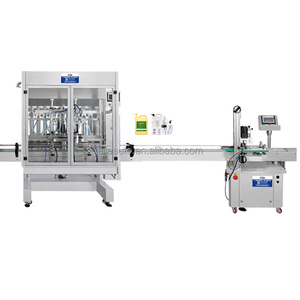 Tự động 1 2 4 6 8 10 điền đầu chất lỏng cơ thể rửa chất tẩy rửa chất tẩy rửa dầu gội chai điền đóng nắp ghi nhãn dây chuyền sản xuất - Product Image 2