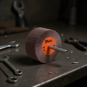 Ttake Abrasive Flap <b>Wheel</b> 80x30 Mm 240 Grit 6 Mm Shaft For <b>Grinding</b> - Product Image 3