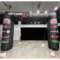 Arche gonflable de marathon bleue, arche publicitaire imperméable et durable, avec logo personnalisé pour événements sportifs, très demandée, portique gonflable