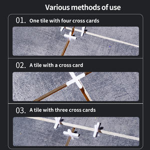 Système de nivellement de carrelage en <span class=keywords><strong>plastique</strong></span> de 1mm pour l'installation parfaite de carrelage de grand format - Product Image 2