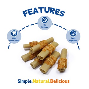 การฝึกอบรมสุนัขเลี้ยงไก่แบบแห้งอุปกรณ์ทำจากฟักทองห่อโปรตีนสูงทำจากเนื้อ - Product Image 3