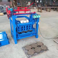 Machine de Fabrication Automatique Mobile de Blocs Creux en Ciment, Béton, Pavés, Briques, Petite Taille, Manuelle, Diesel ou Générateur