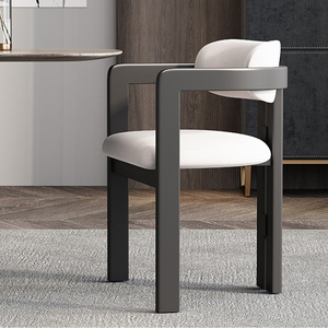 <span class=keywords><strong>Tavolo</strong></span> da Pranzo in Legno Nero Stile Nordico BST, Design Europeo, con <span class=keywords><strong>Sedie</strong></span> in Legno Massello <span class=keywords><strong>per</strong></span> Sala da Pranzo - Product Image 1