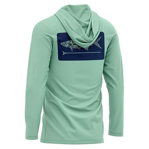 Camisas de Pesca de Manga Larga con Capucha, Unisex, 100% Poliéster, Malla de Seda de Hielo, Protección UV, Sublimación - Product Image 6