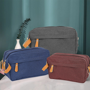 Custom Private Label Personalized Brand Logo Portable Travel Toiletry Organizer Case Shaving <b>Make</b> <b>up</b> <b>Bag</b> With Zipper - Product Image 4
