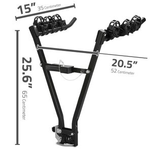 3辆自行车载具架钢制V型架后备箱安装自行车车架支架SUV后架房车悬挂式山地车尾架后置架 - Product Image 4