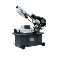 Machine à scier métallique multifonctionnelle à découpe d'angle 220V/380V 1100W 7 pouces, scie à ruban durable