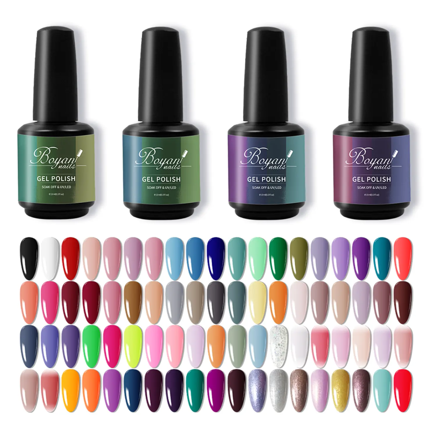 Sci Hot Bán buôn OEM ODM nhãn hiệu riêng Nail Mẹo Chất lượng cao Hema miễn phí ngâm tắt UV Gel Polish Set