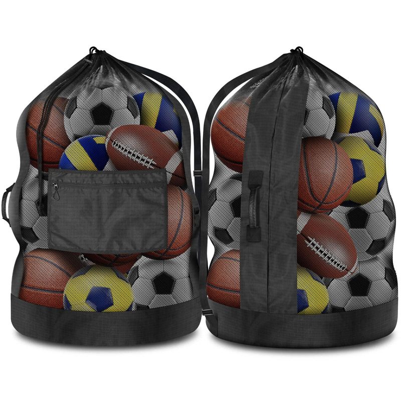 Portable Large Mesh Sports Ball Bag
