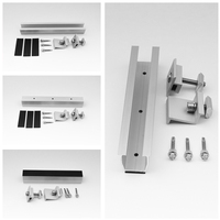 Kit de montage de panneaux solaires sur rail, mini-rail de fixation PV, profilé en aluminium pour toiture métallique
