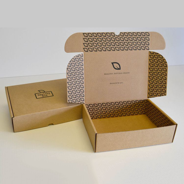 Custom Logo Printing Recycled Materials Matt Lamination Sustainable Eco-friendly Corrugated Board Mailer Shipping Box