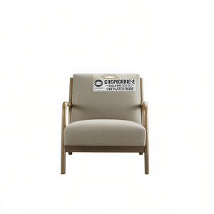 Poltrona Moderna da Soggiorno con Struttura in Legno, Cuscino e Imbottitura in Schiuma, Arredamento per la Casa - Product Image 1