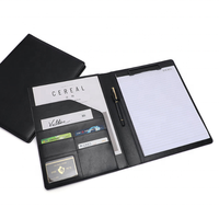 Carpeta de presentación A4 de diseño personalizado, organizador de documentos con carpeta de archivo de notas, logotipo en relieve