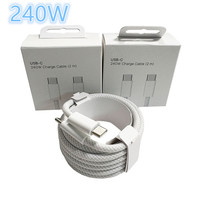 Kabel Charger USB-C 1M 2M 240W PD 20W TYPE C Fast Charging Power Adapter Kabel Data untuk iPhone 18 17 16 15 (Laris Terjual)