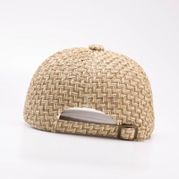 Gorra de Béisbol de Paja Tejida Transpirable de Verano para Hombre y Mujer