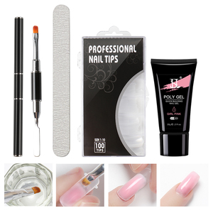 12 colori Polygel Nail Kit Produttore Personalizzato Logo Del Chiodo Del Costruttore Poli Kit Gel Set di Estensione - Product Image 3