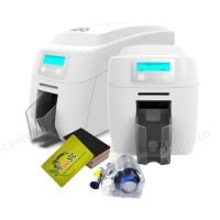 Printer Kartu Transfer Termal Magicard 300NEO Asli, Plastik 300dpi PVC NFC, Satu Sisi/Dua Sisi, Impresora Kartu ID