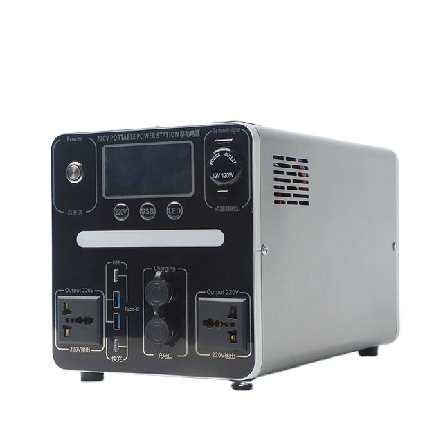 Portable Solar Station 5000W 3000W 2000W 1000W 1800W 220V AC Output Home Generator Featuring LiFePO4 Battery MPPT for Car Use