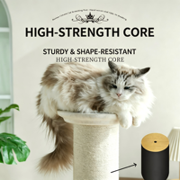 Arbre à chat écologique avec poteau à gratter en sisal naturel, niche en peluche, perchoir stable, faible MOQ, marque privée