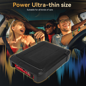 Podofo Nouveau - Haut-parleur de caisson de basses de voiture fin 8*12 SLIM alimenté 12V Caisson de basses de voiture 100W Audio de voiture Sous le siège Woofer Automobile - Product Image 3