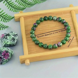 Bracelet extensible unisexe en <span class=keywords><strong>pierre</strong></span> naturelle d'<span class=keywords><strong>apatite</strong></span> verte, bijou de protection et de guérison, vente en gros - Product Image 3
