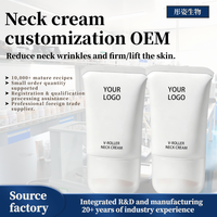 Crème de massage pour le cou V-Roller Source Factory, anti-rides, raffermissante, liftante, soin du cou, étiquette privée, OEM, logo personnalisé