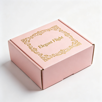 Boîte cadeau cosmétique rose de luxe personnalisée, production en 72h, impression dorée, boîte en carton recyclable pour bijoux, emballage de produits de beauté
