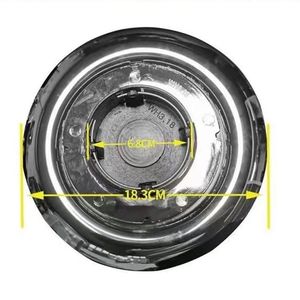 Capuchons de roue flottants de remplacement en ABS chromé noir XXL 183 mm pour ALFA ROMEO, Armani, AZAD, AUDI, <span class=keywords><strong>BBS</strong></span>, Bentley, Benz, BMW, Mini - Product Image 5